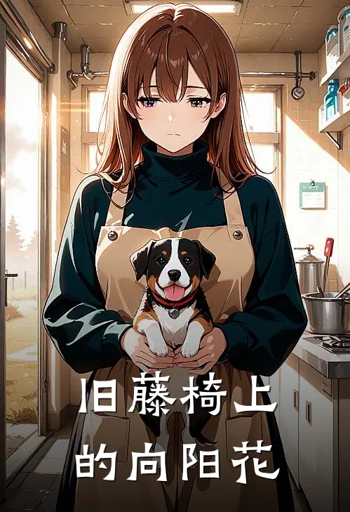 旧藤椅上的向阳花