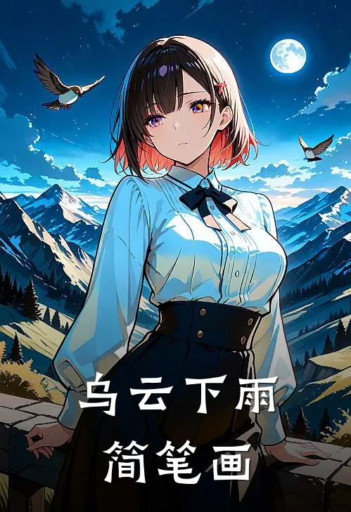 乌云下雨简笔画